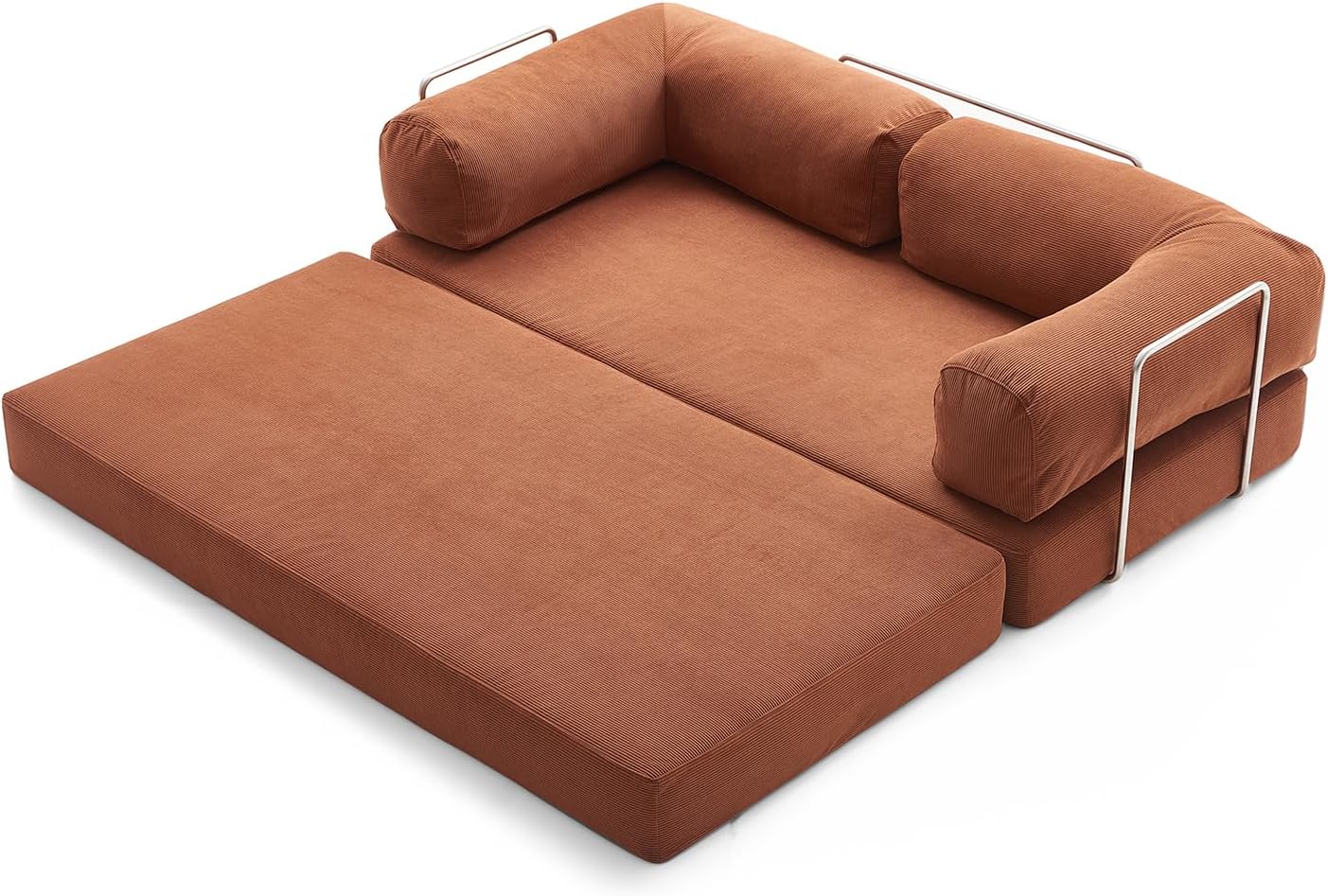Foldable Three Person Fabric Sofa Bed, high Rebound Density Sponge Sofa, Detachable and Washable Fabric Living Room Sofa (【 4 seat Sofa】【78.74 * 39.37 * 27.56 inch】)