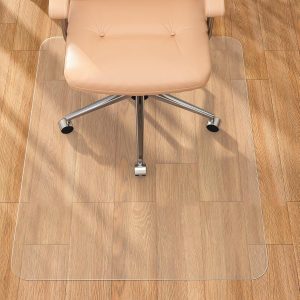 Chair Mat for Hard Floor Office Chair Mat Desks Mats Large 48"×36" (3'x4'),Transparent Clear PVC Floor Protector for Home Office Study Wooden Floors
